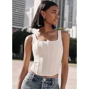 Express Body Contour Corset Top Women's Size XL Coquette Renaissance Cocktails